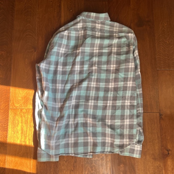 J. Crew Blue and Brown Plaid Casual Shirt - Picture 3 of 3